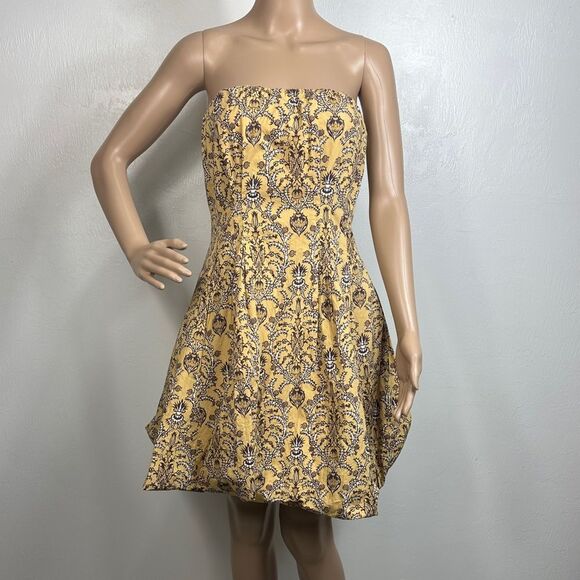 Plenty by Tracy Reese Anthropologie Strapless Printed Mini Dress Size 6 - Picture 1 of 8